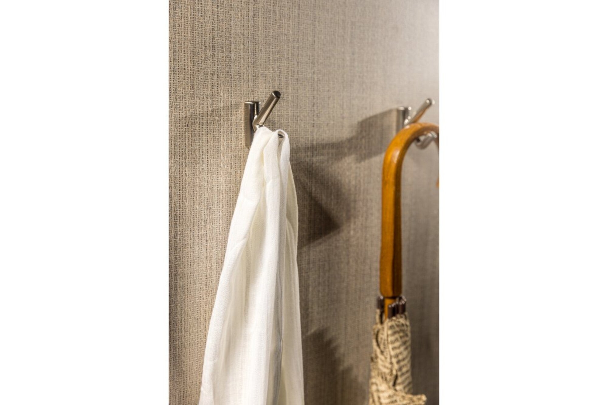 Wieszak podwójny stal szczotkowana 3