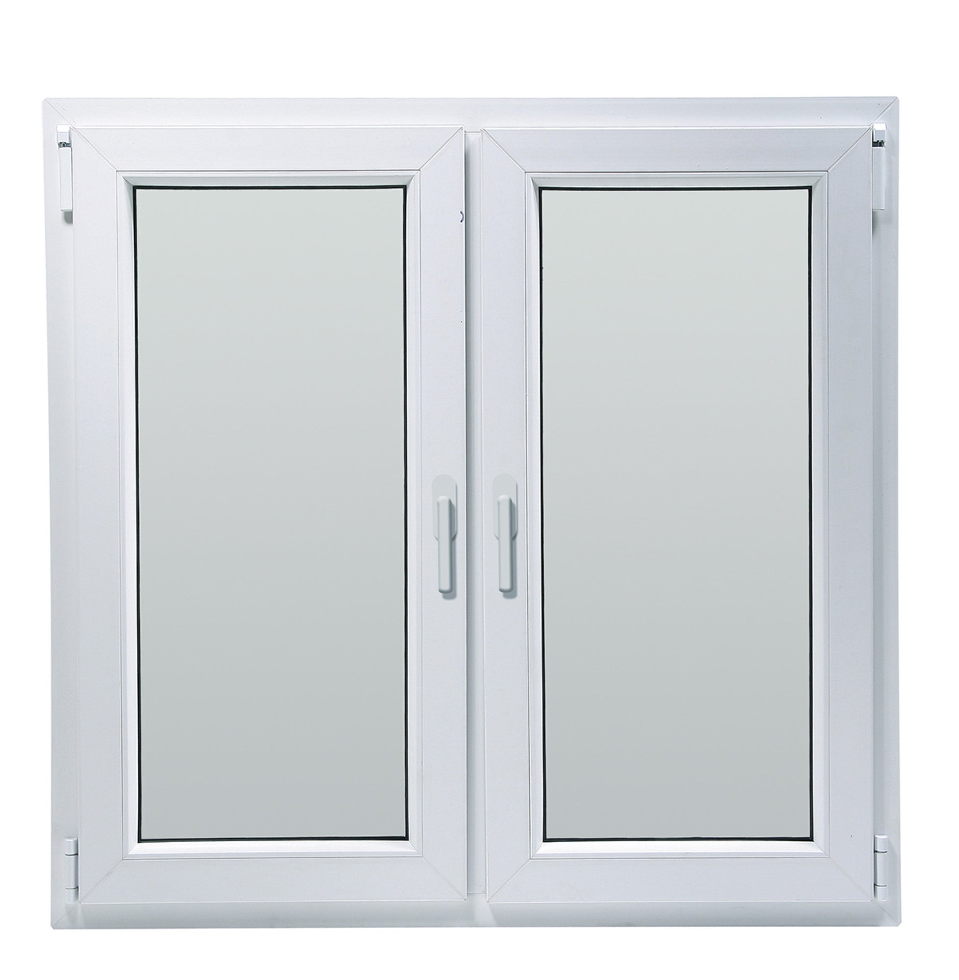 Okno fasadowe 2-szybowe  PCV O32A rozwierno-uchylne + rozwierne symetryczne prawe 1165x1435 mm białe 0