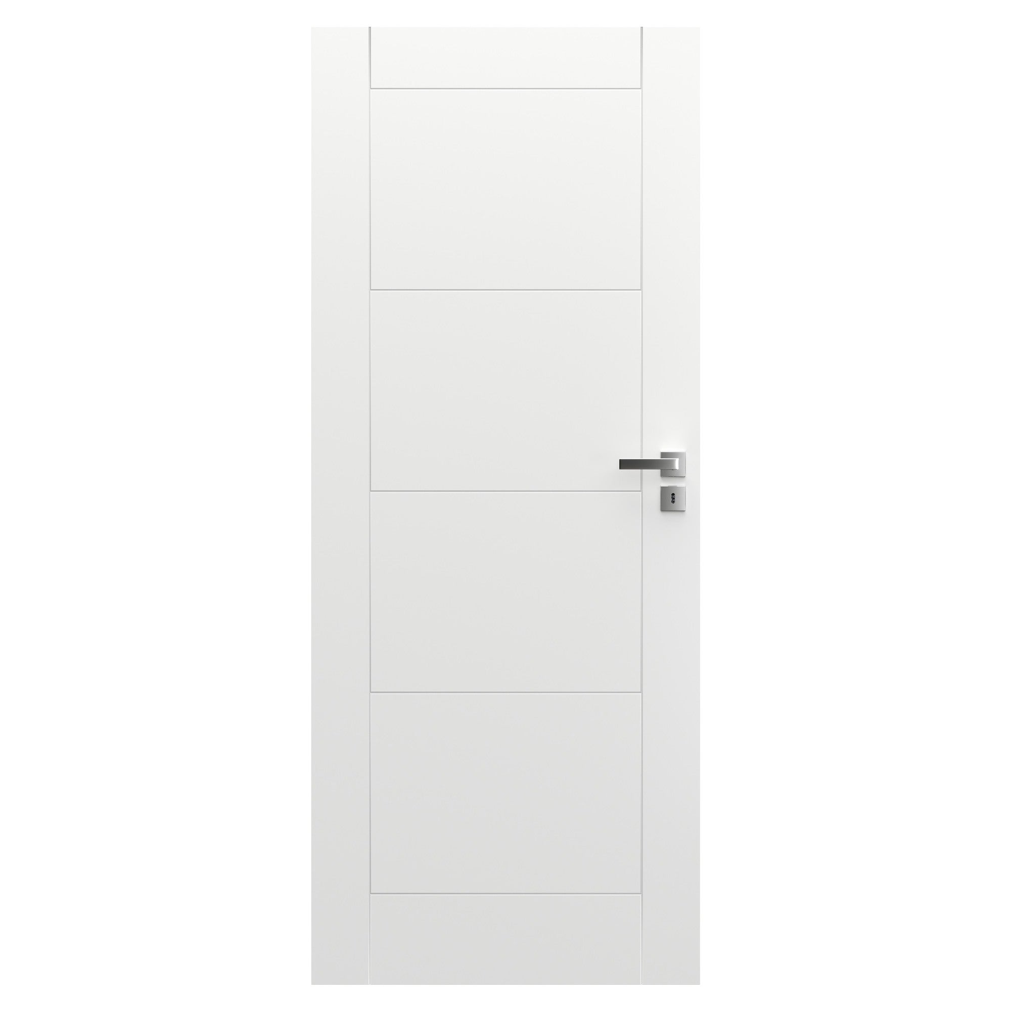 Skrzydło pełne Vector W bezprzylgowe 80 lewe biały