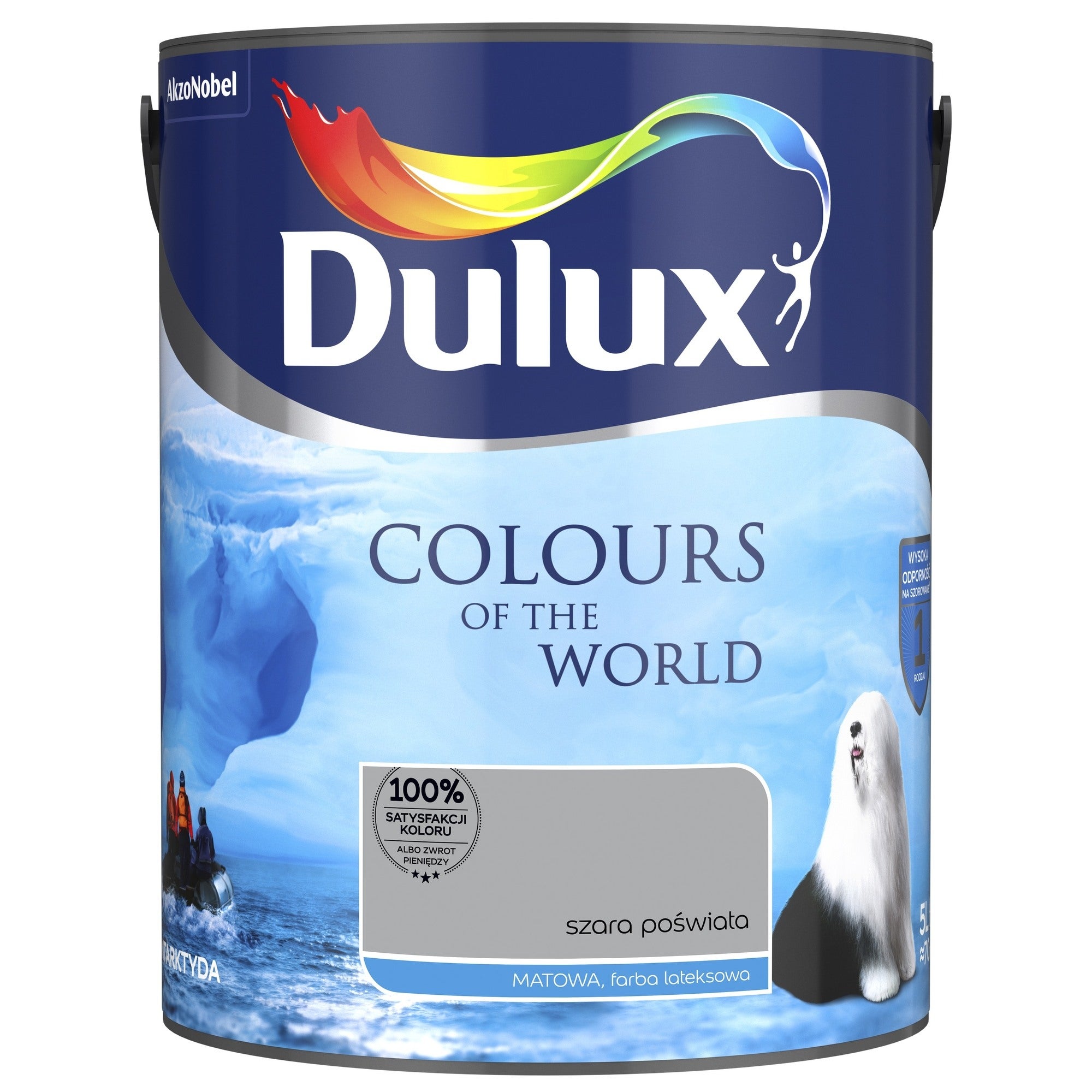Farba Dulux Kolory Świata szara poświata 5l 1