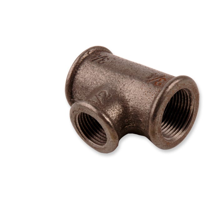 Trójnik GW 3/4x1/2x3/4" czarny