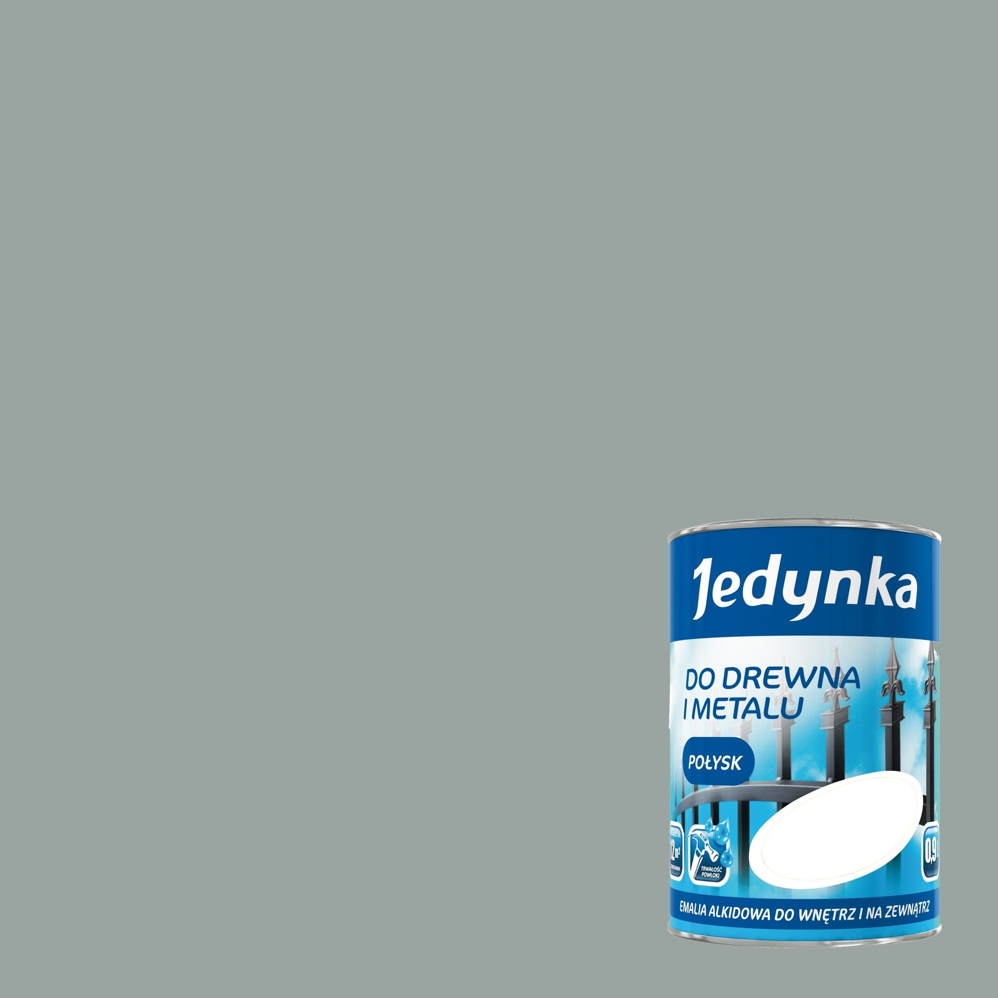 Emalia alkidowa Jedynka popielaty 0,9l 1