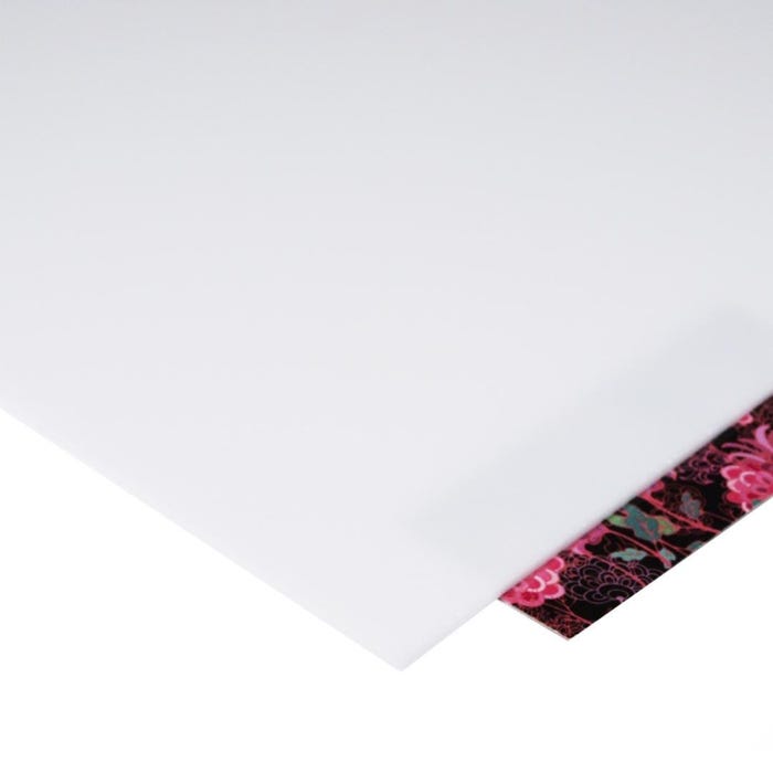 Szkło syntetyczne gładkie mleczne 50x150 cm, grubość 2 mm