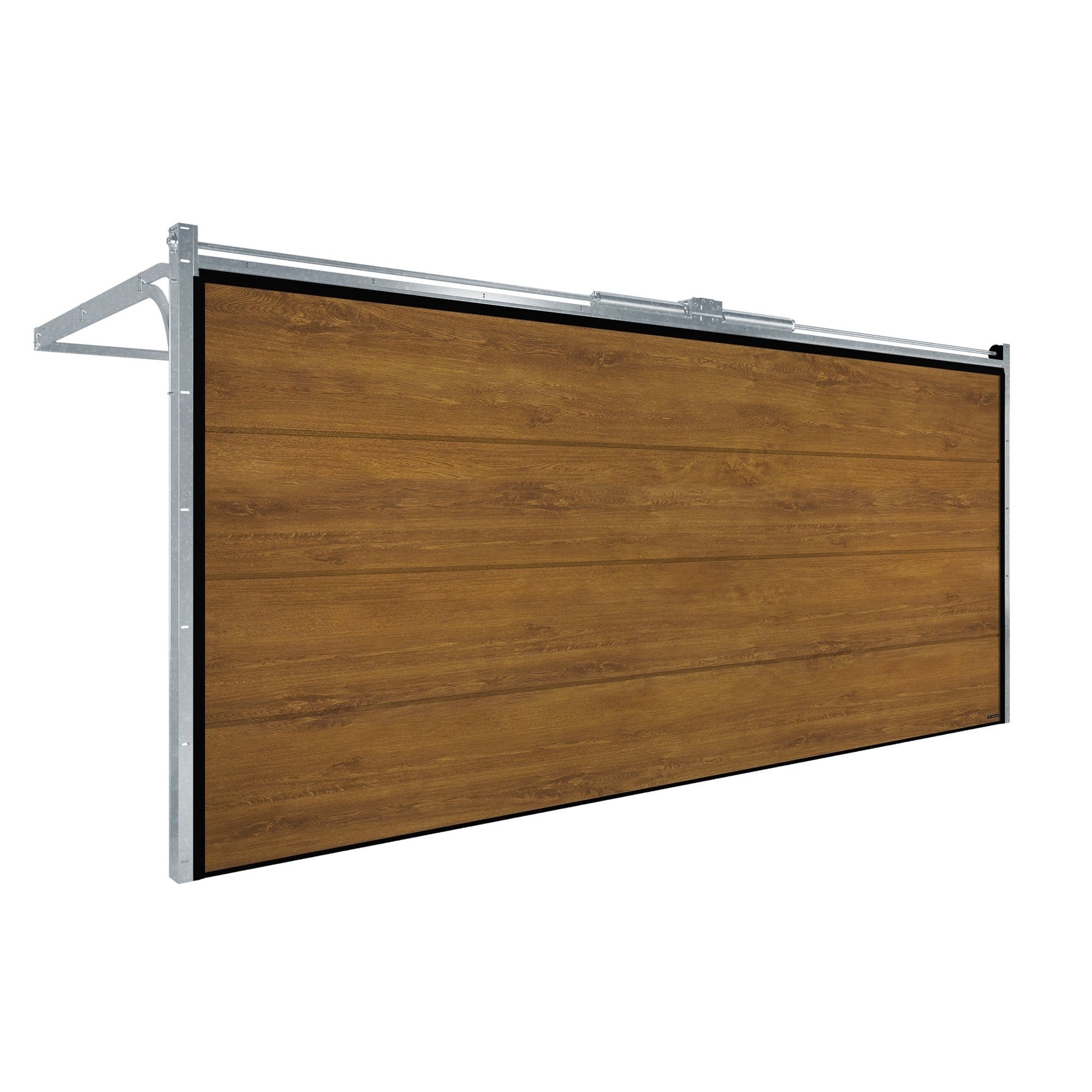 Brama garażowa segmentowa Nobla z napędem automatyczna 5000x2250 złoty dąb 1