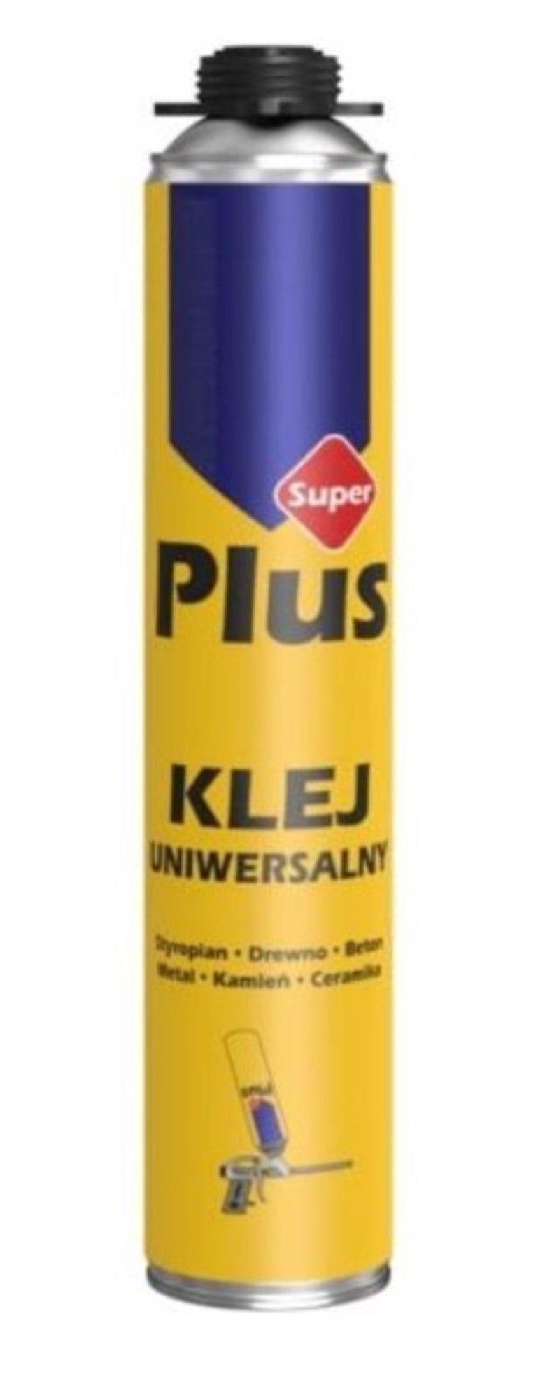 Klej uniwersalny Super Plus Tytan 650 ml, pistoletowy