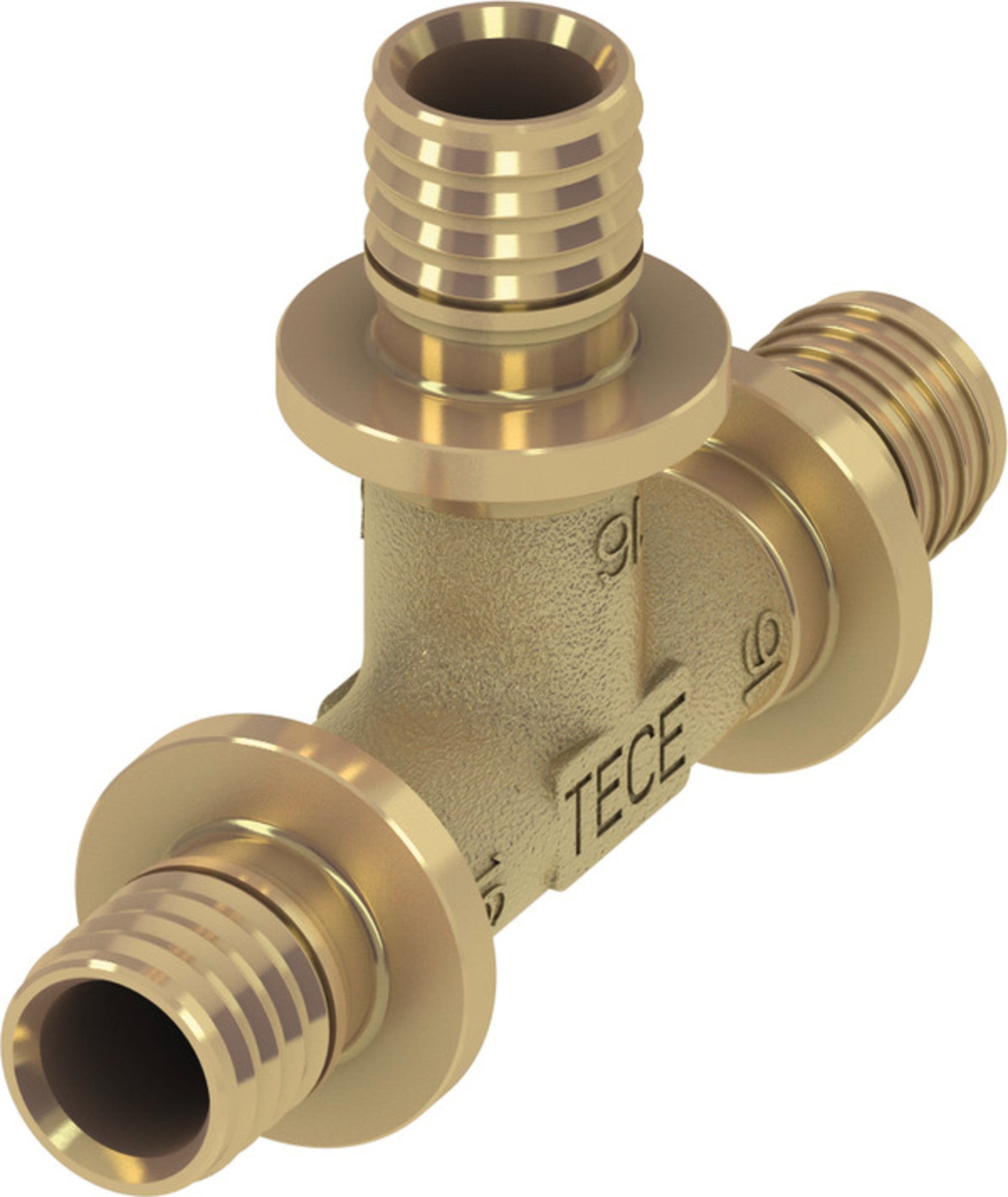 Tece Trójnik mosiężny 16x16x16 mm