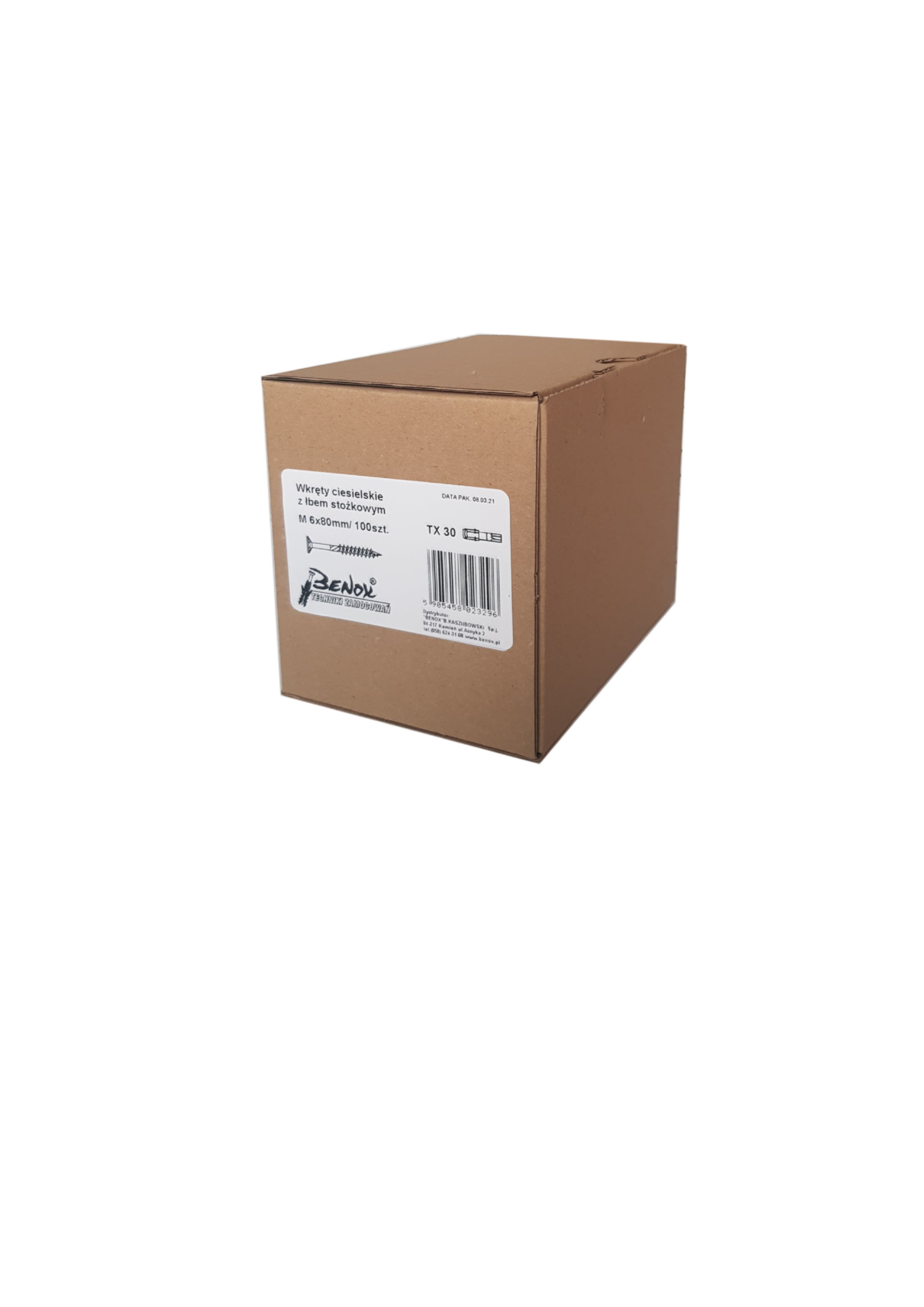 Wkręt do drewna TORX 6x80 mm (100 szt.) 1