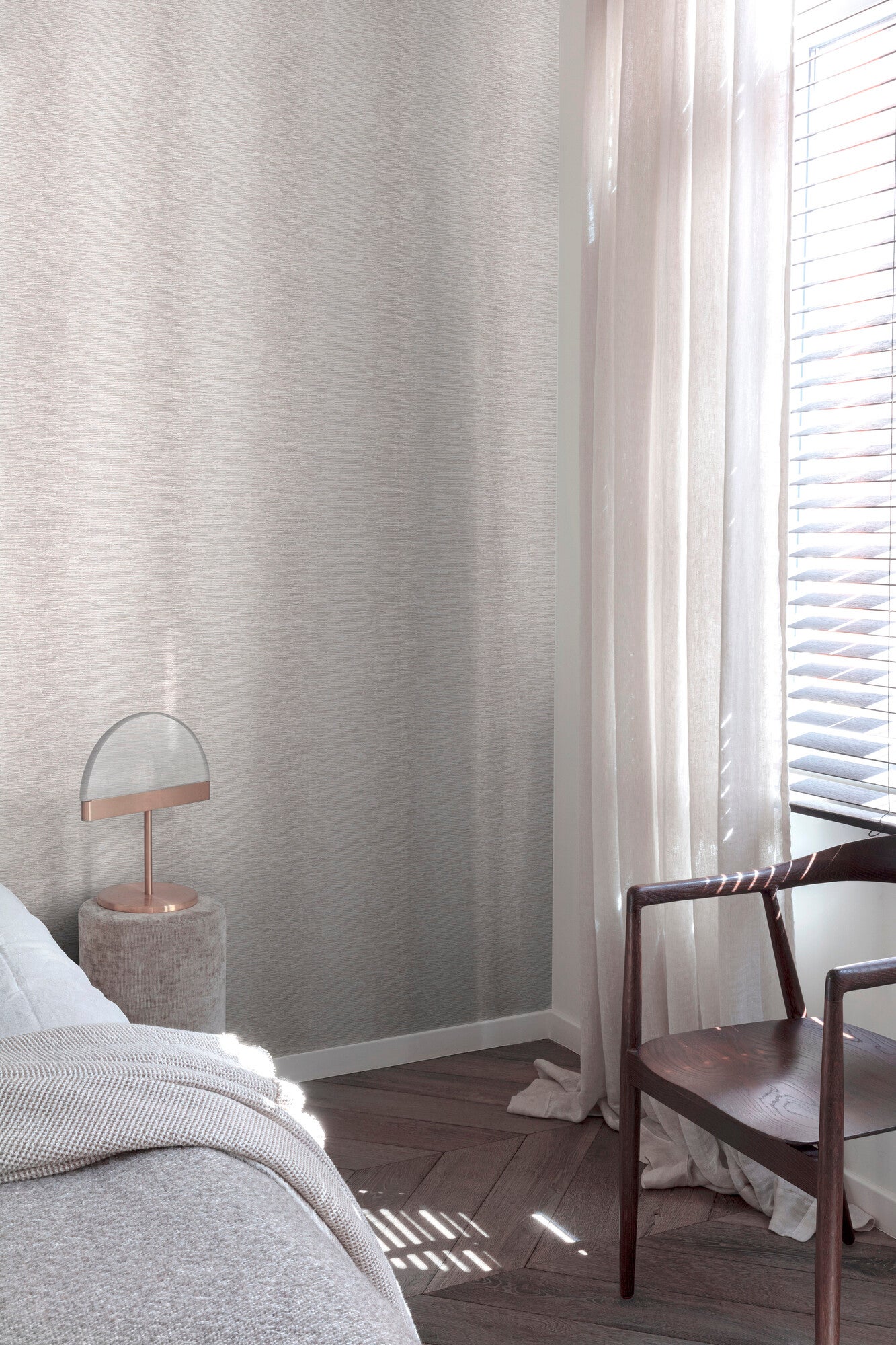 Tapeta winylowa na fizelinie zezi - szary 1