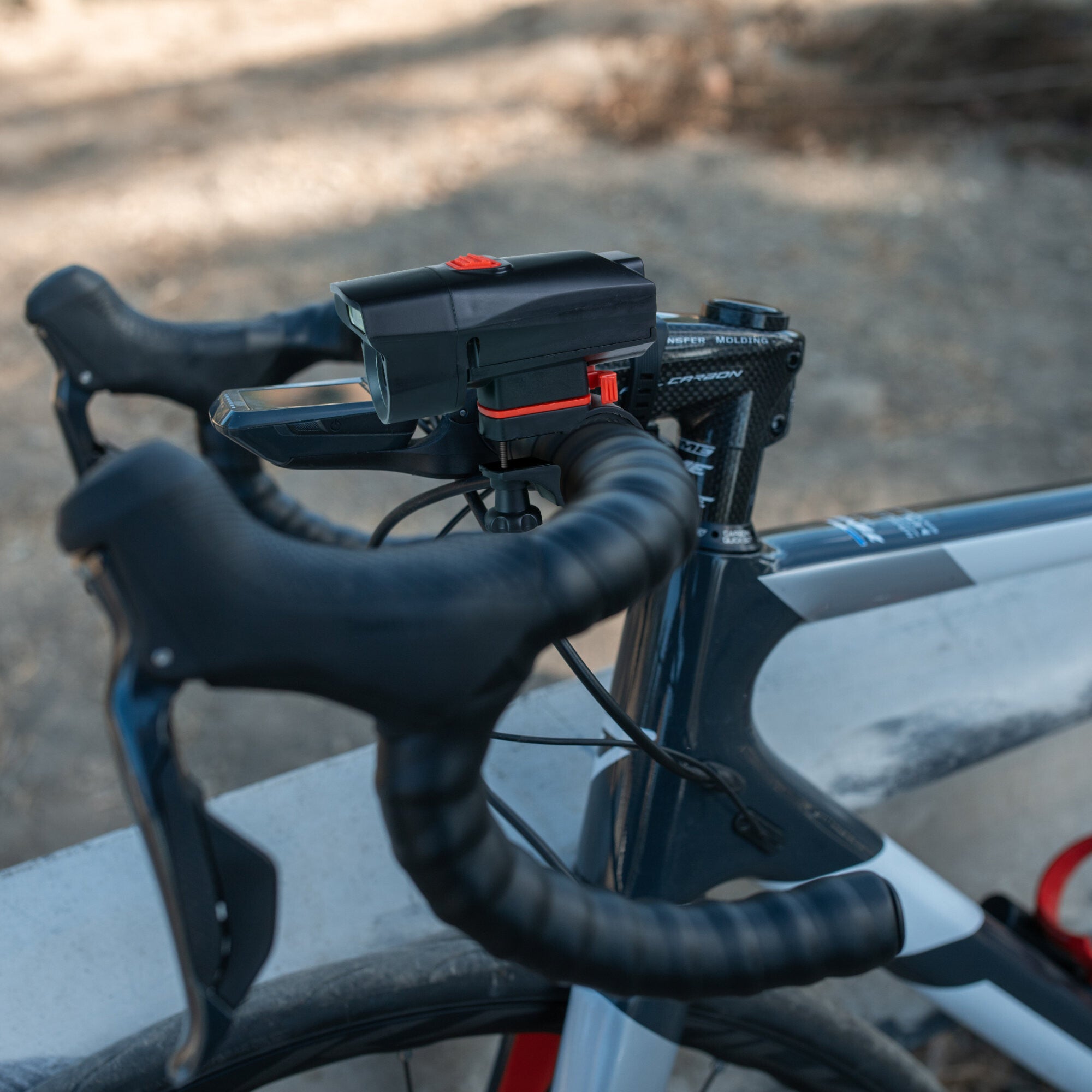 Zestaw latarek rowerowych przód+tył 5xAAA 100lm 7