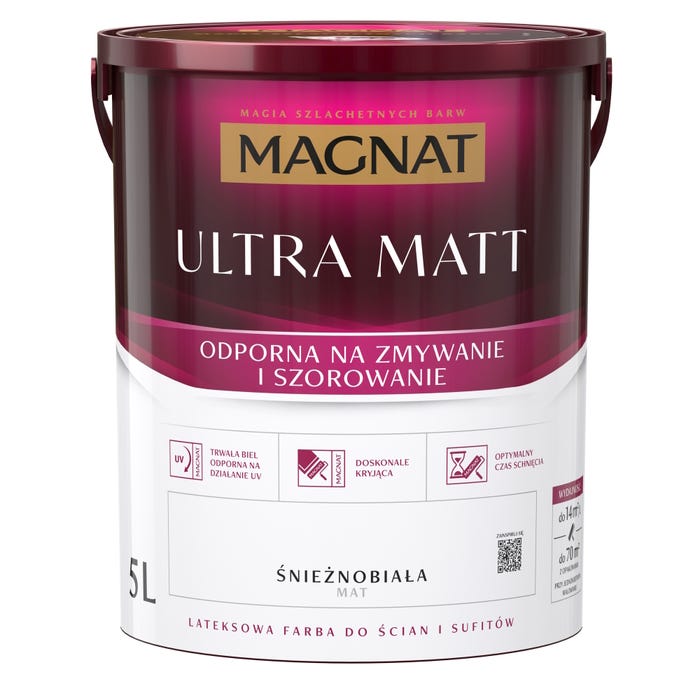 Farba Magnat Ultra Matt biała 5l