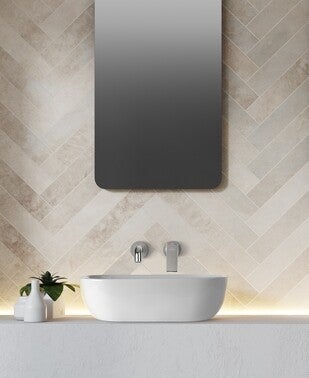 Umywalka nablatowa Invena Westa 45 cm biała 1