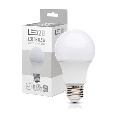 Źródło światła E27 LED 8,5W, 806Lm, równoważnik 60W, 4000K, A60