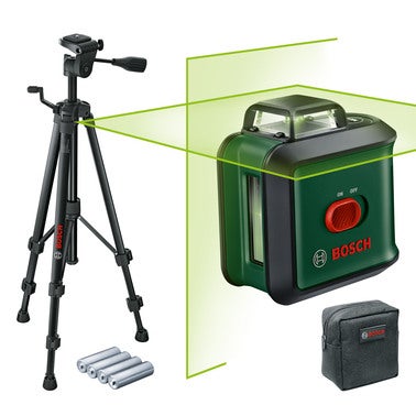 Laser krzyżowy zielony Universal Level 360 Bosch + statyw TT 150 2
