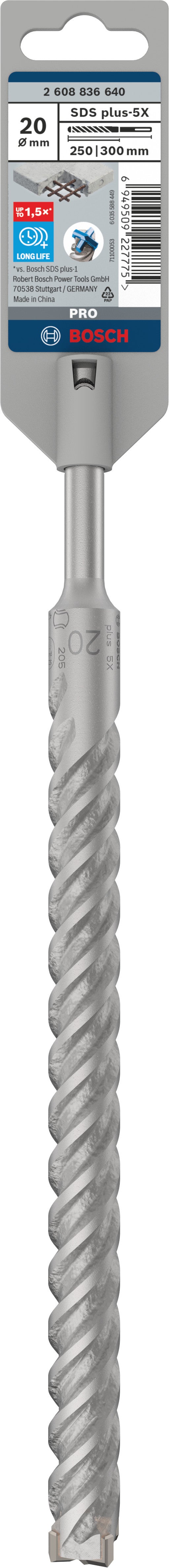 Wiertło SDS-Plus-5X 20x250x300 mm BOSCH 1