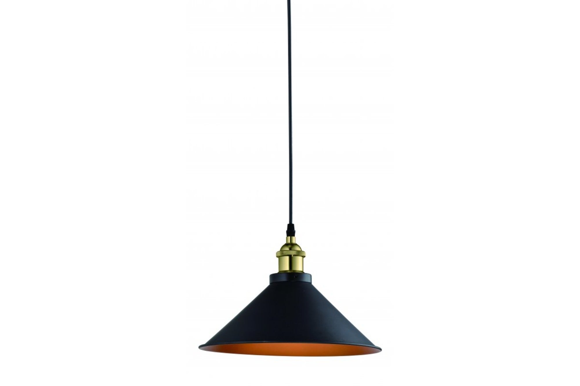 Oprawa loftowa Mani 1xE27 średnica 30cm czarno-złota