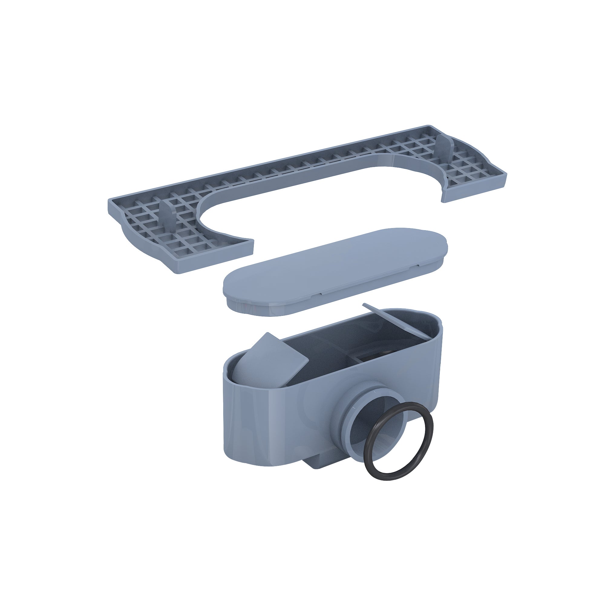 Odpływ liniowy Alfa Linear 800 mm z dwustronnym rusztem, inox 6