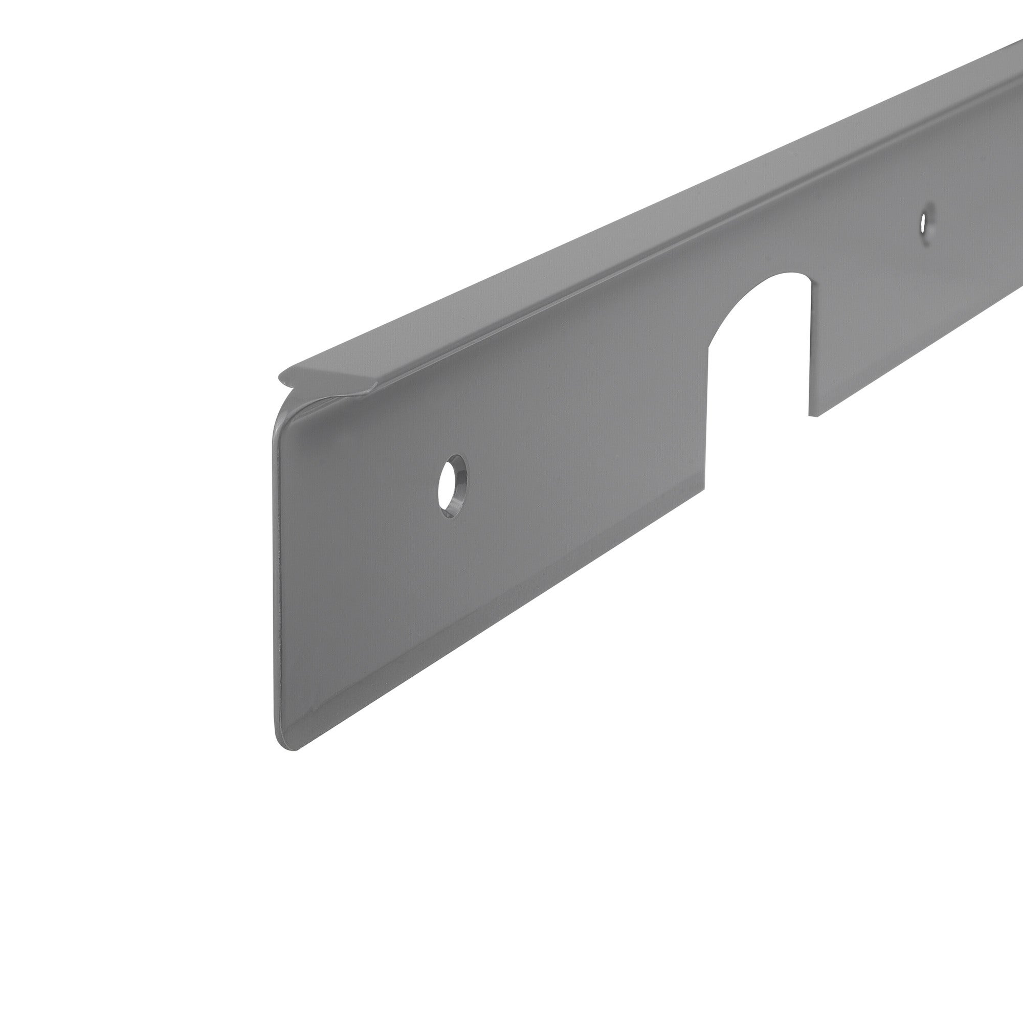 Listwa do blatu aluminiowa kątowa 38mm Cezar Szary Ciemny RAL7037 0,62m 0