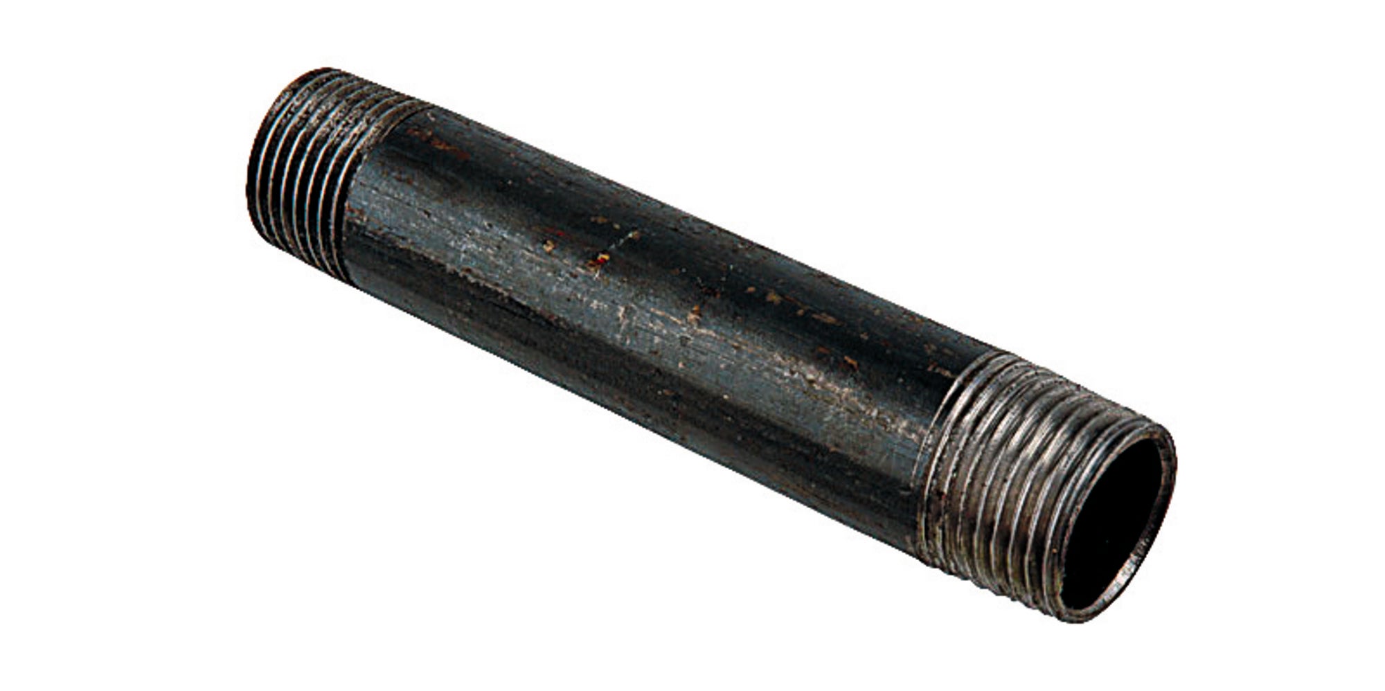 Rura gwintowana 1/2" czarna 10 cm