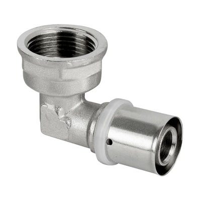 Pex Kolano zaciskowe 90° GW 25 mm x 3/4"