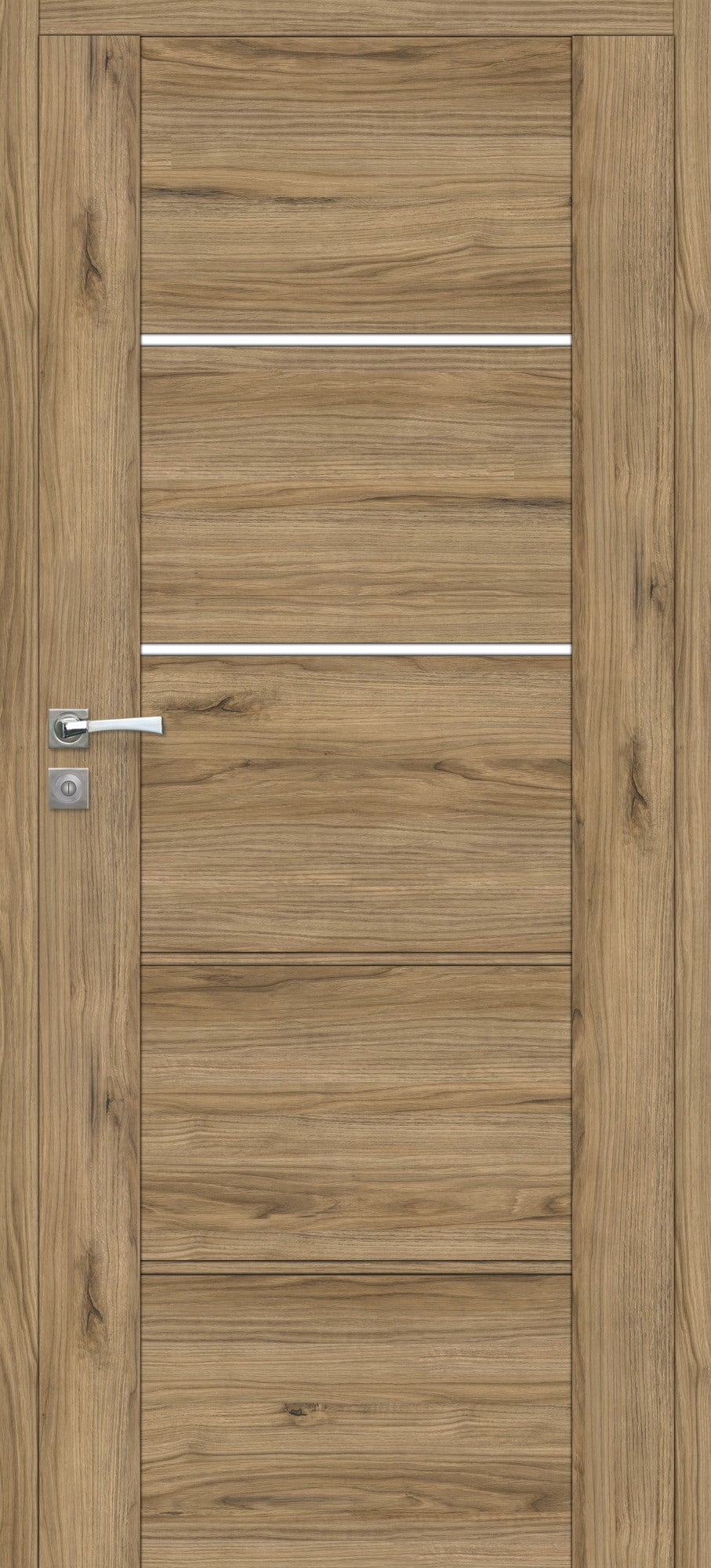 Skrzydło łazienkowe Mobi 30  bezprzylgowe 90 cm, prawe, orzech włoski