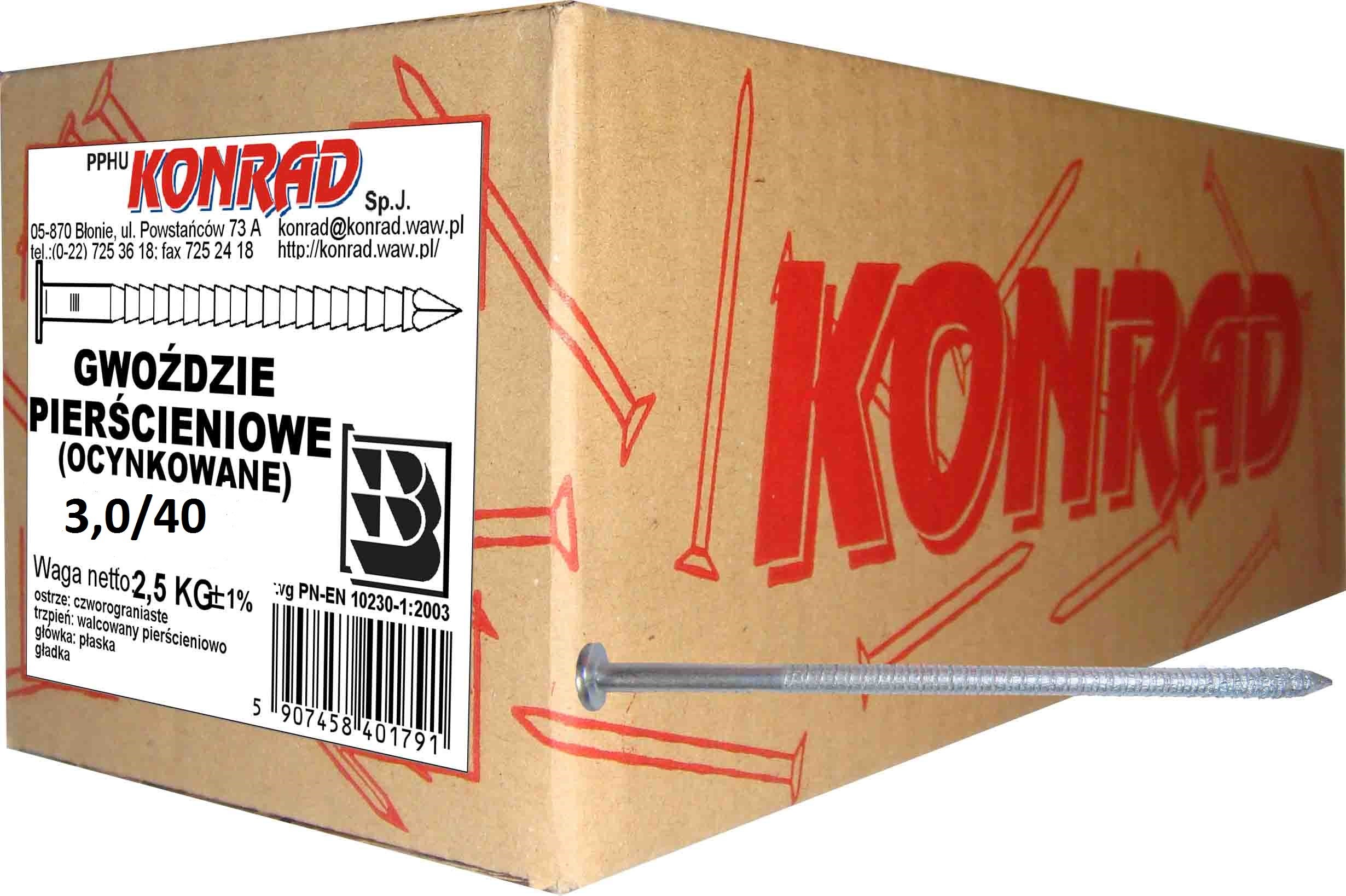 Gwóźdź pierścieniowy 2.8x65 mm (2.5 kg) 1