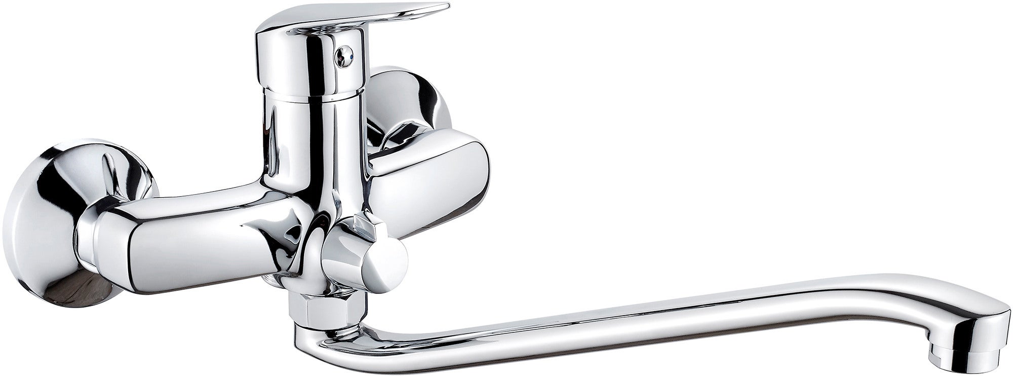 Bateria umywalkowa ścienna Deante Boro chrom