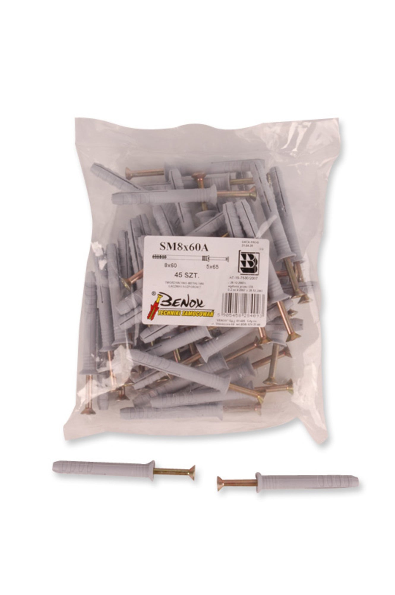 Kołek do szybkiego montażu 8.0x100 mm (22 szt.)