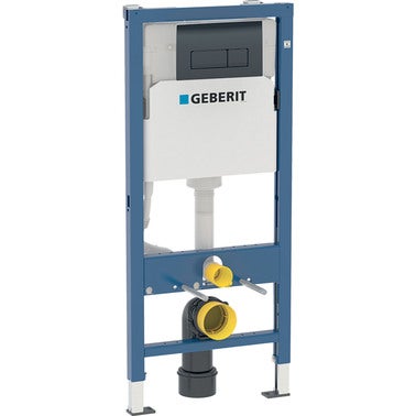 Stelaż WC podtynkowy Geberit Delta 50 przycisk czarny mat