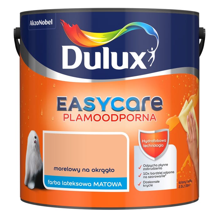 Farba Dulux EasyCare morelowy na okrągło 2,5l