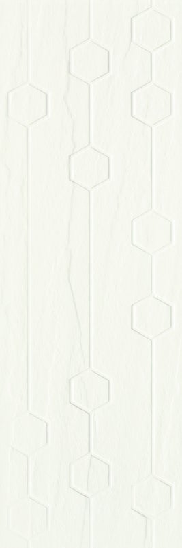 Płytka ścienna Titanium Heksagon Bianco Inserto 25x75 cm 1,3m2 gat.1