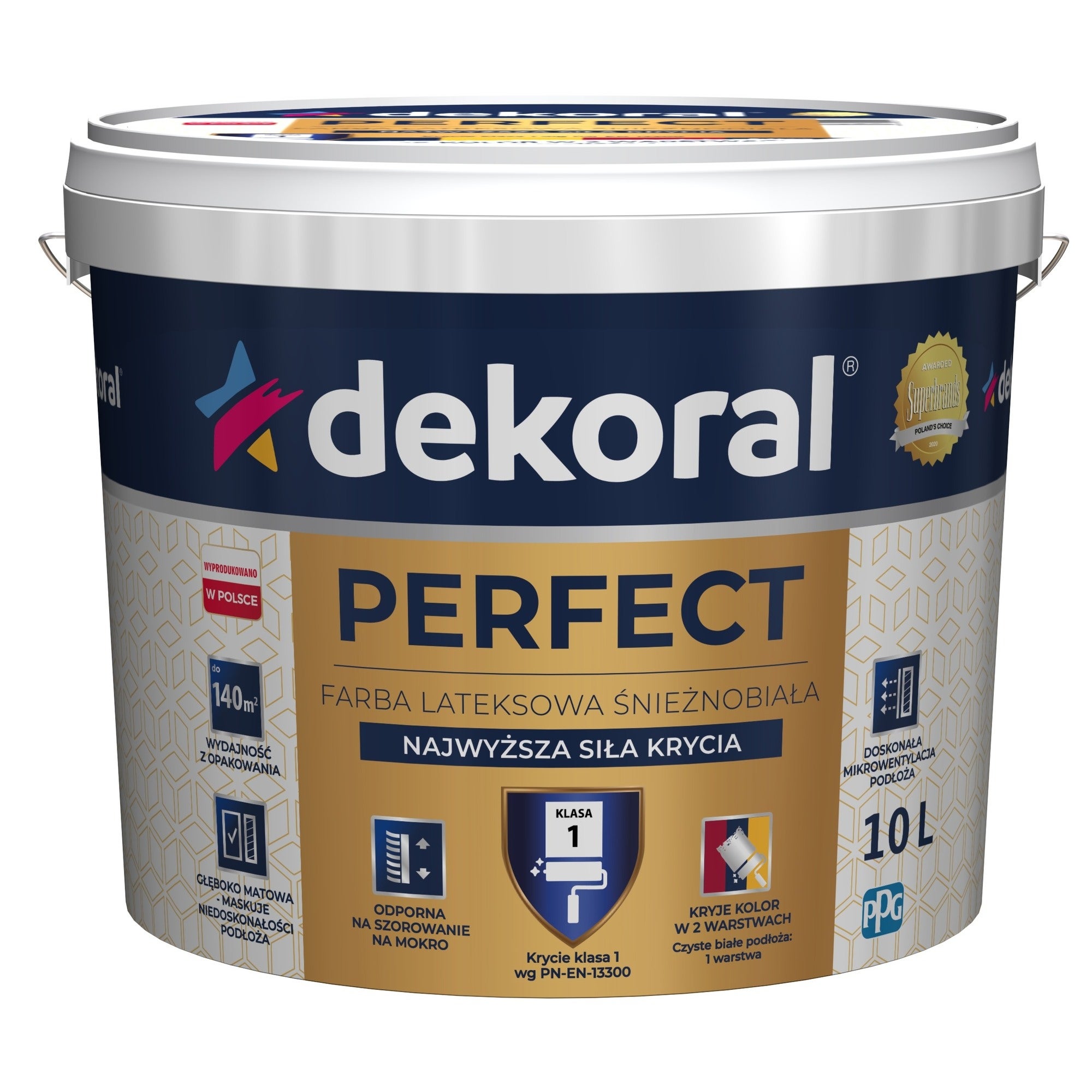 Farba Dekoral Perfect biała 10l