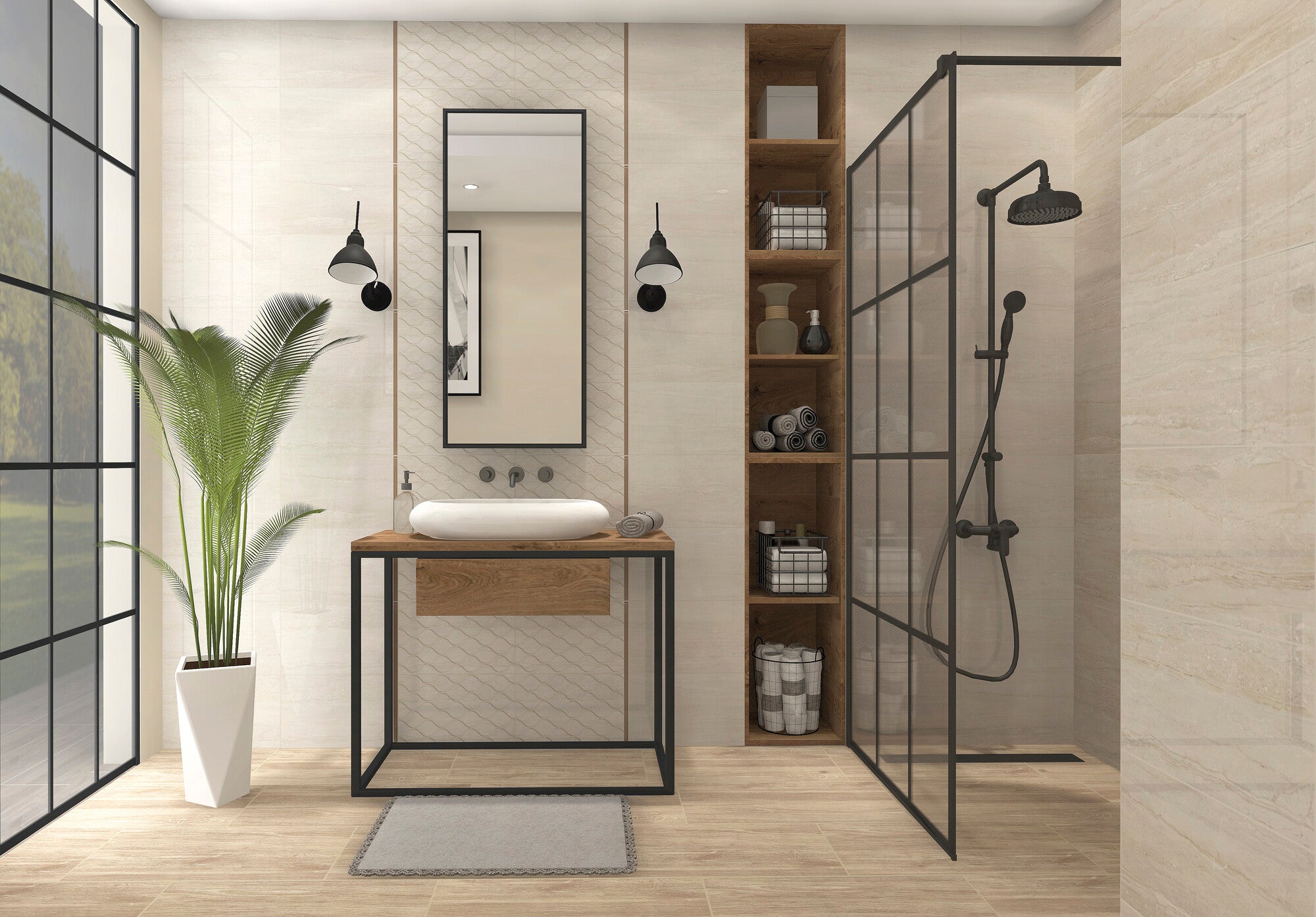 Płytka ścienna Tiberio Beige 25x40 cm 1.5m2 1