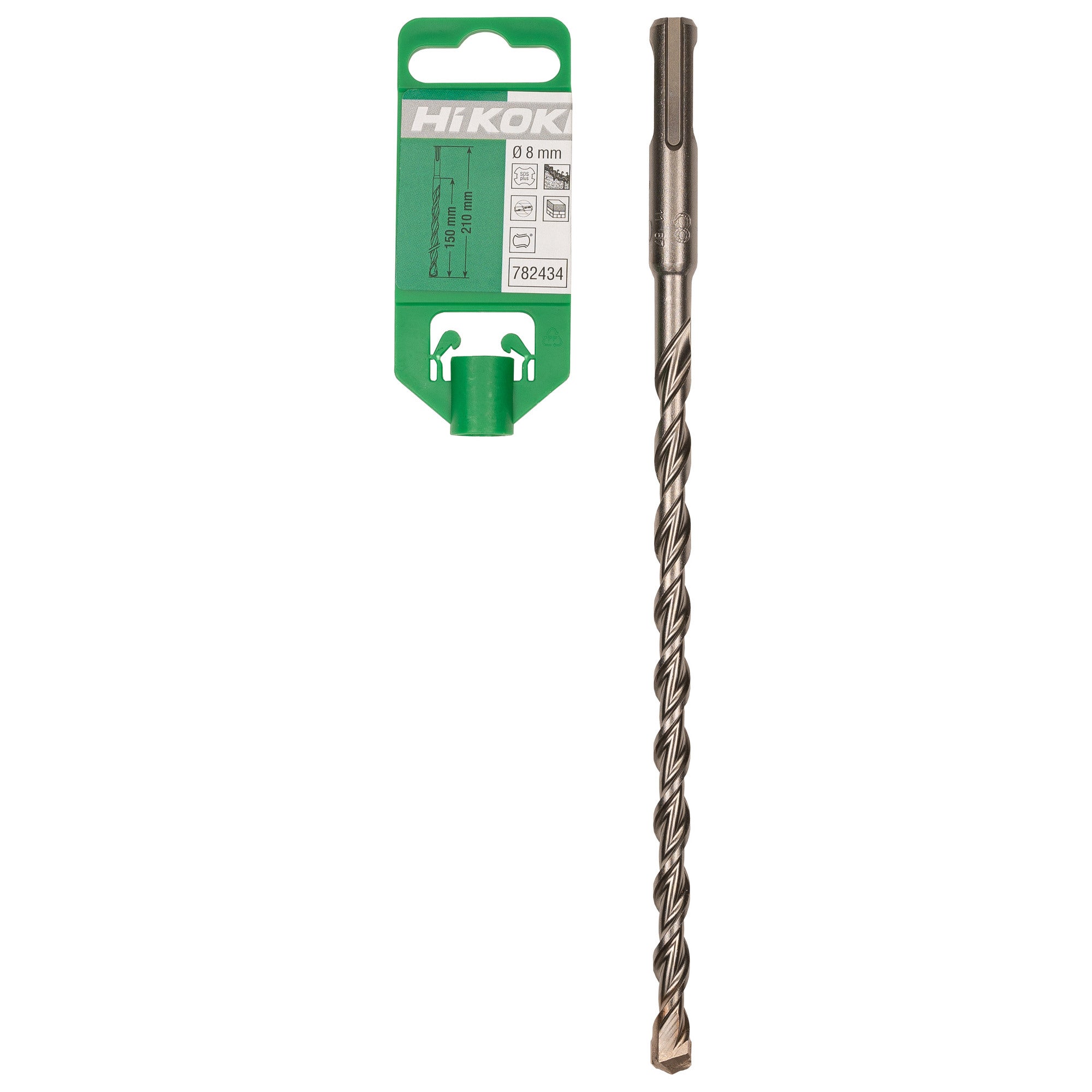 Wiertło do betonu 2-ostrzowe SDS-Plus 8x210 mm Hikoki 1