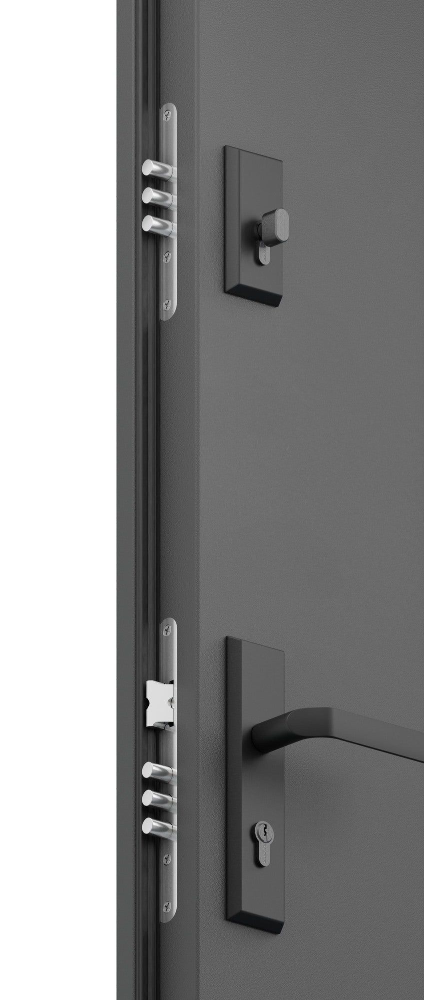 Drzwi zewnętrzne stalowe BARCELONA antracyt 80 prawe 1