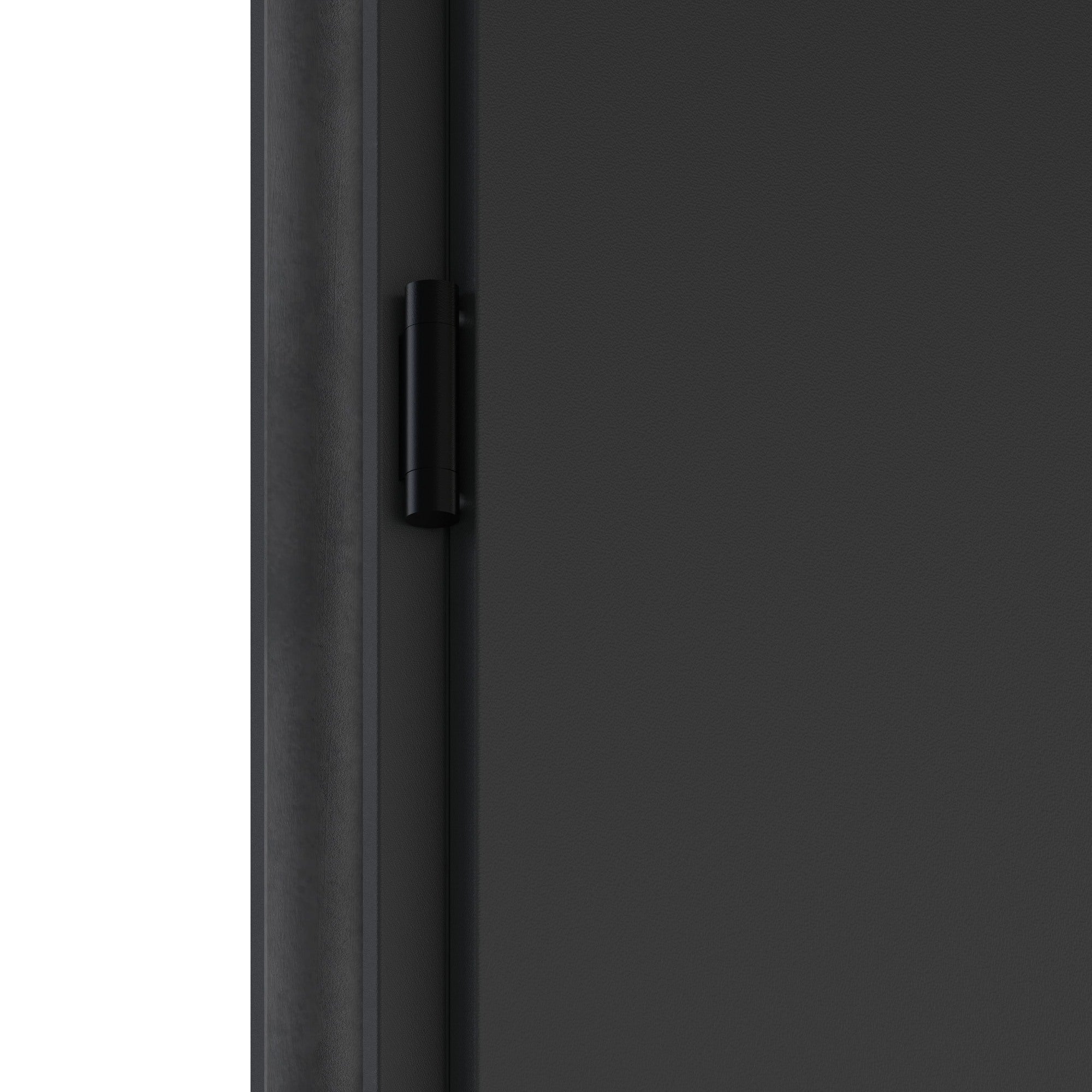 Drzwi stalowe MILAN szklone dark grey 80 lewe 4