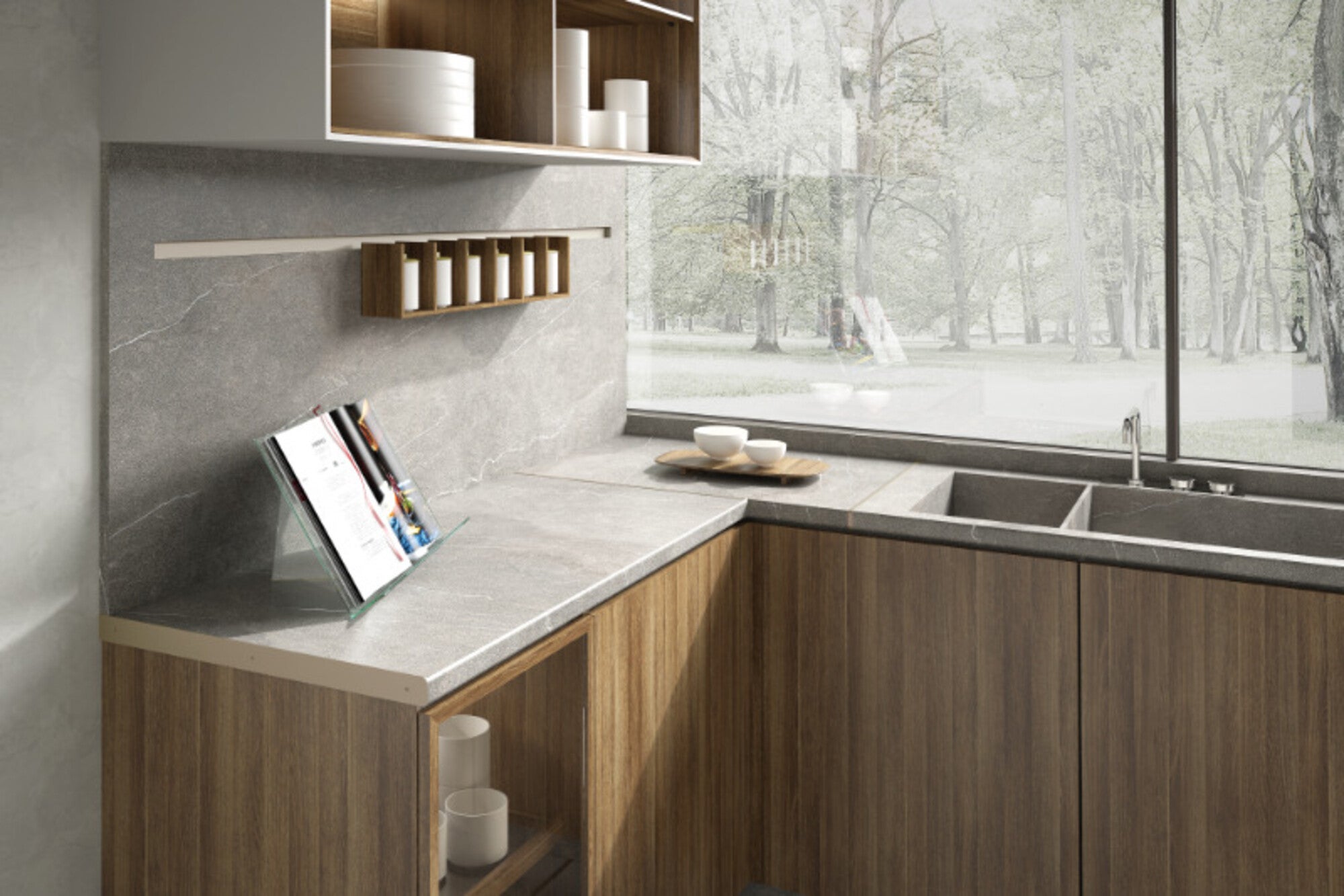 Listwa do blatu aluminiowa boczna 38mm Cezar Srebrny mat 0,62m 1