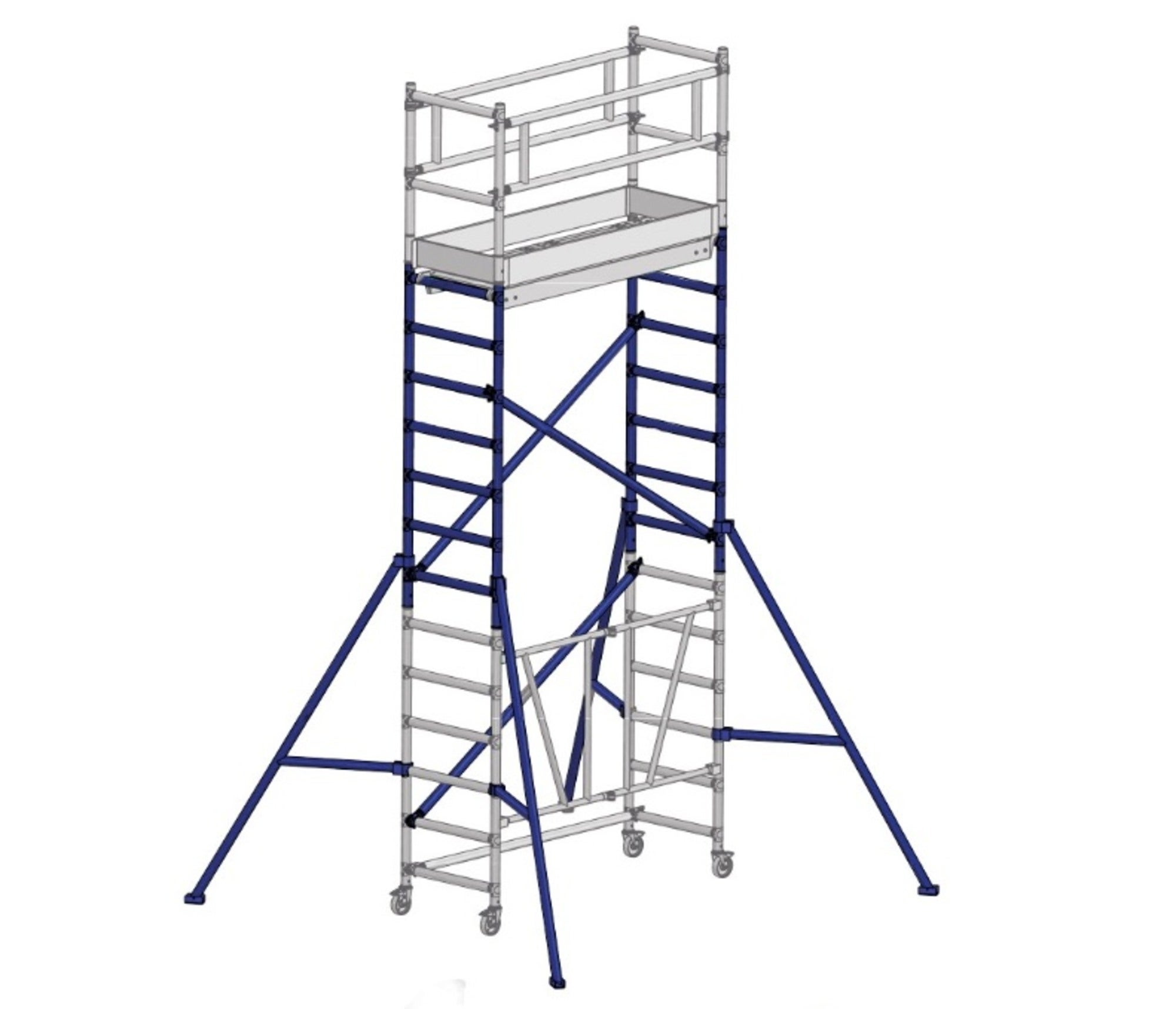 Podest z klapą do rusztowania Faraone Compact  dł.: 180 cm, szer.: 75 cm 0