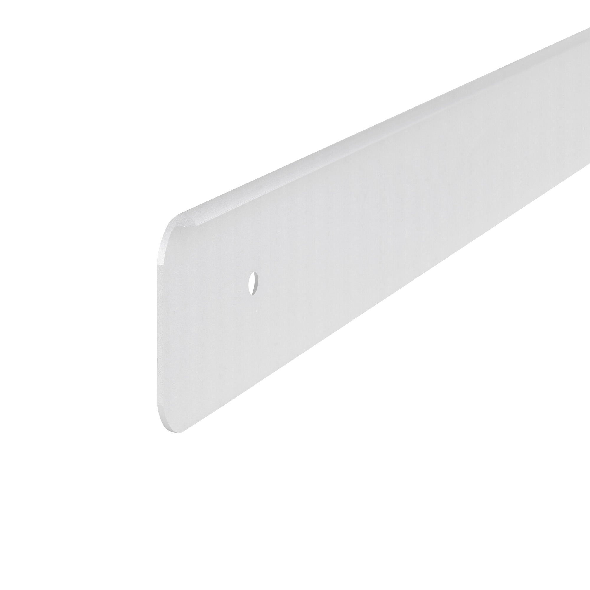 Listwa do blatu aluminiowa boczna 38mm Cezar Srebrny mat 0,62m 0