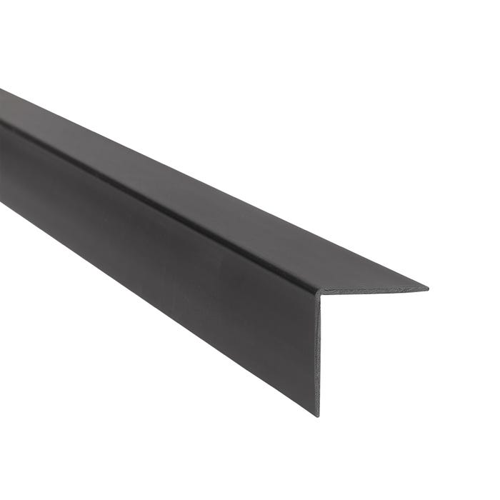 Kątownik PCV czarny 25x25x1.1mm 1m