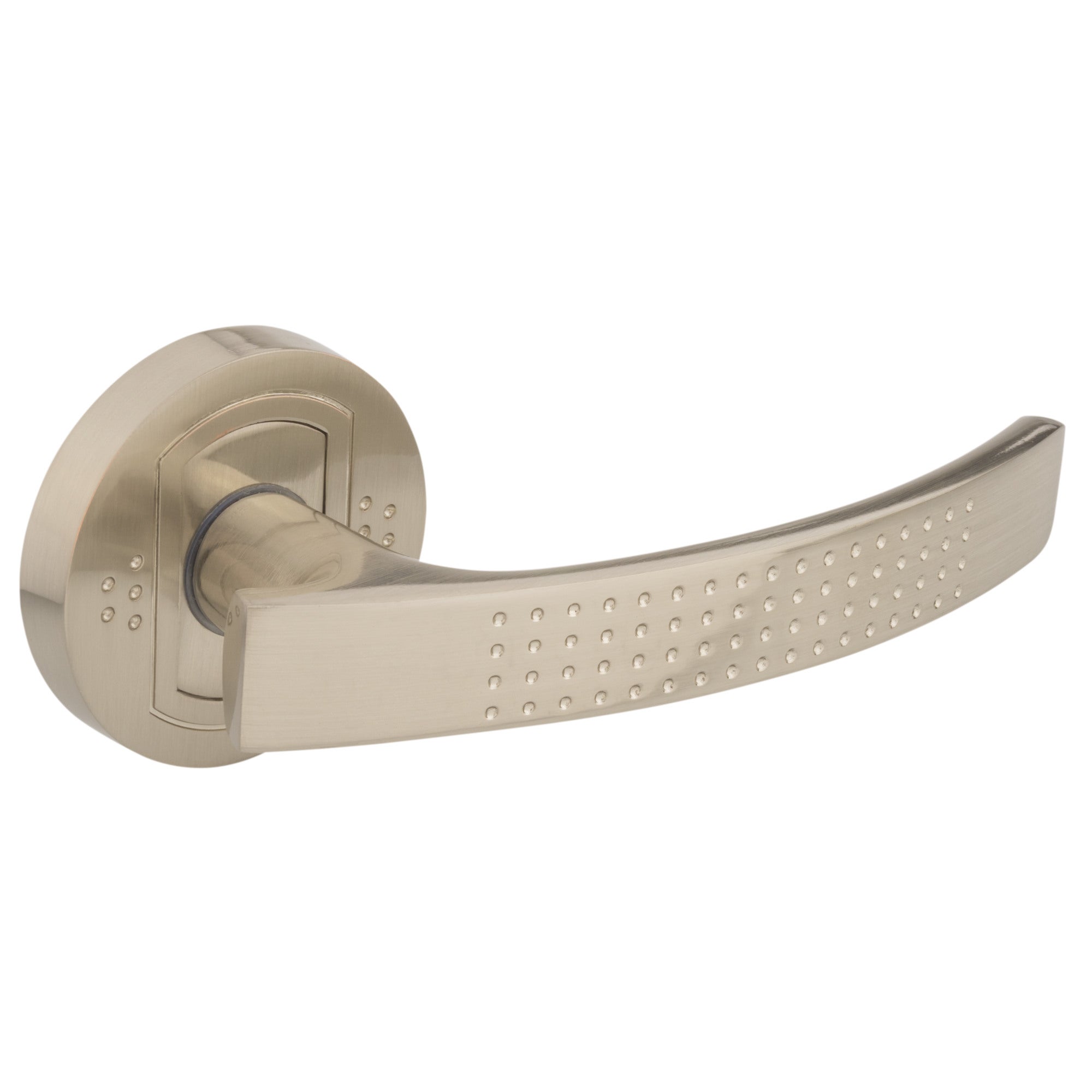 Klamka Argo z krótkim szyldem nikiel