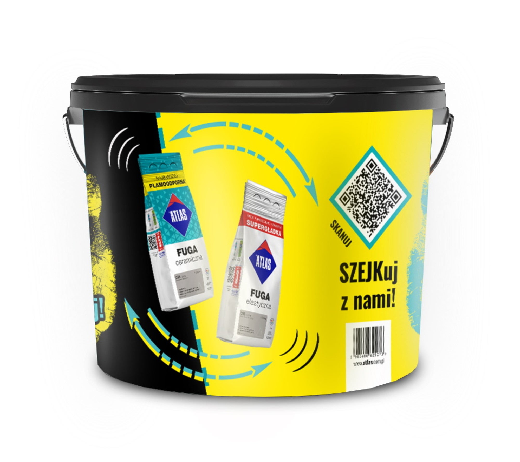 Wiadro 5 l na fugę shaker 1