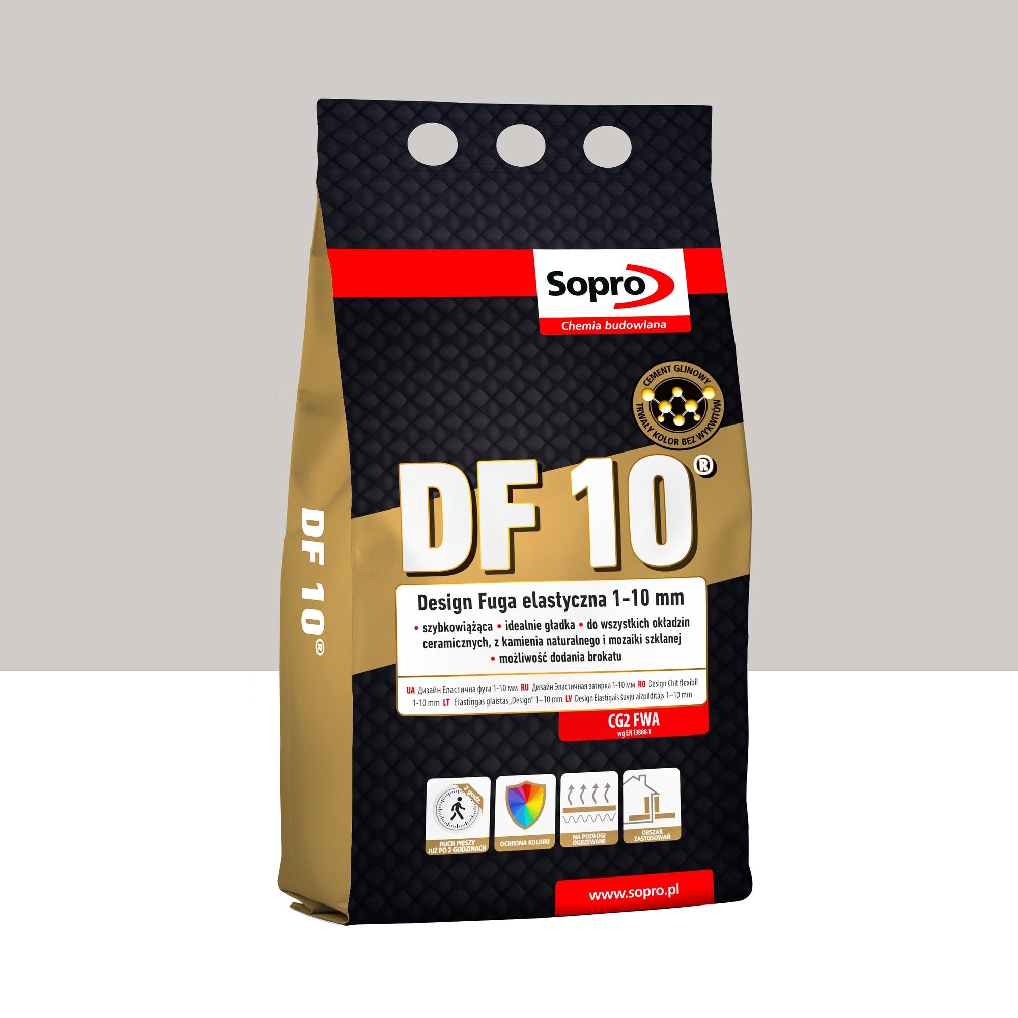 Fuga elastyczna Sopro DF 10 NATURALNY SZARY 72 4kg