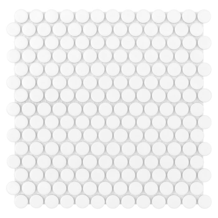 Mozaika ceramiczna Miss Penny White 27.2x27.4 cm