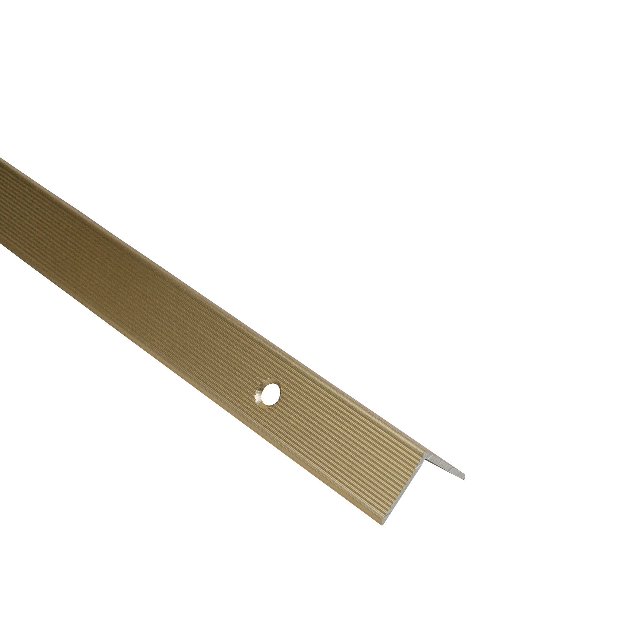 Kątownik schodowy aluminiowy złoty 40x25x1.5mm 2m