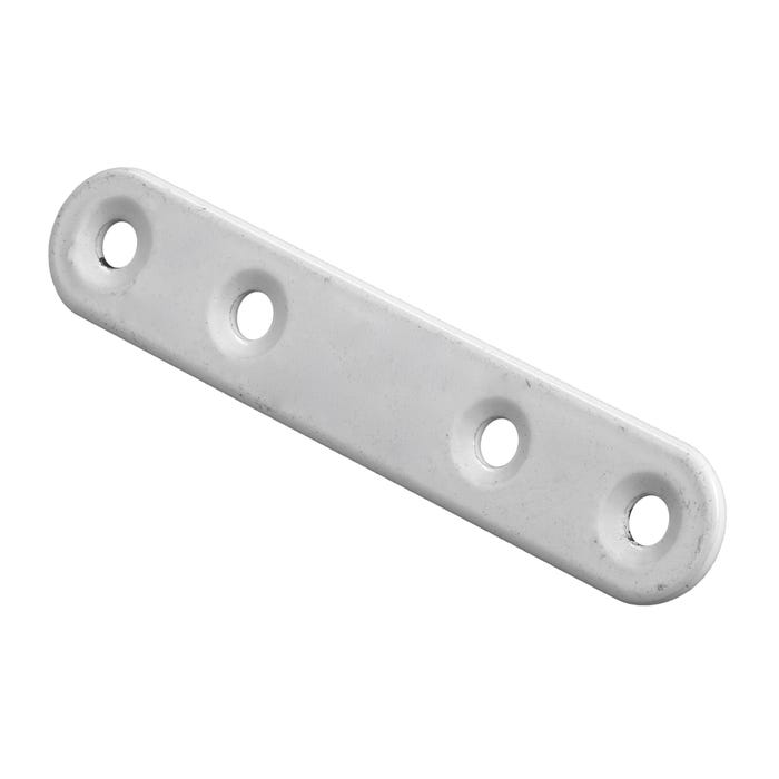 Łącznik meblowy do płyt 80x15mm biały