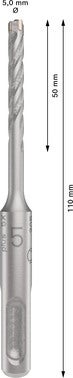 Wiertło SDS-Plus-5X 5x50x110 mm BOSCH 2
