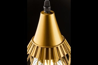 Oprawa sufitowa LOTTE 1x E27, złoty, średnica 33cm, materiał metal 2