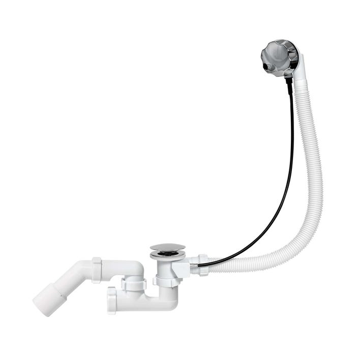 Syfon wannowy automatyczny, chrom