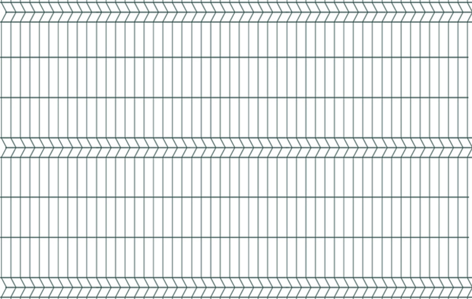 Panel ogrodzeniowy 3D zielony, 152x250 cm, oczko 75x200 mm, drut 3.2 mm 1