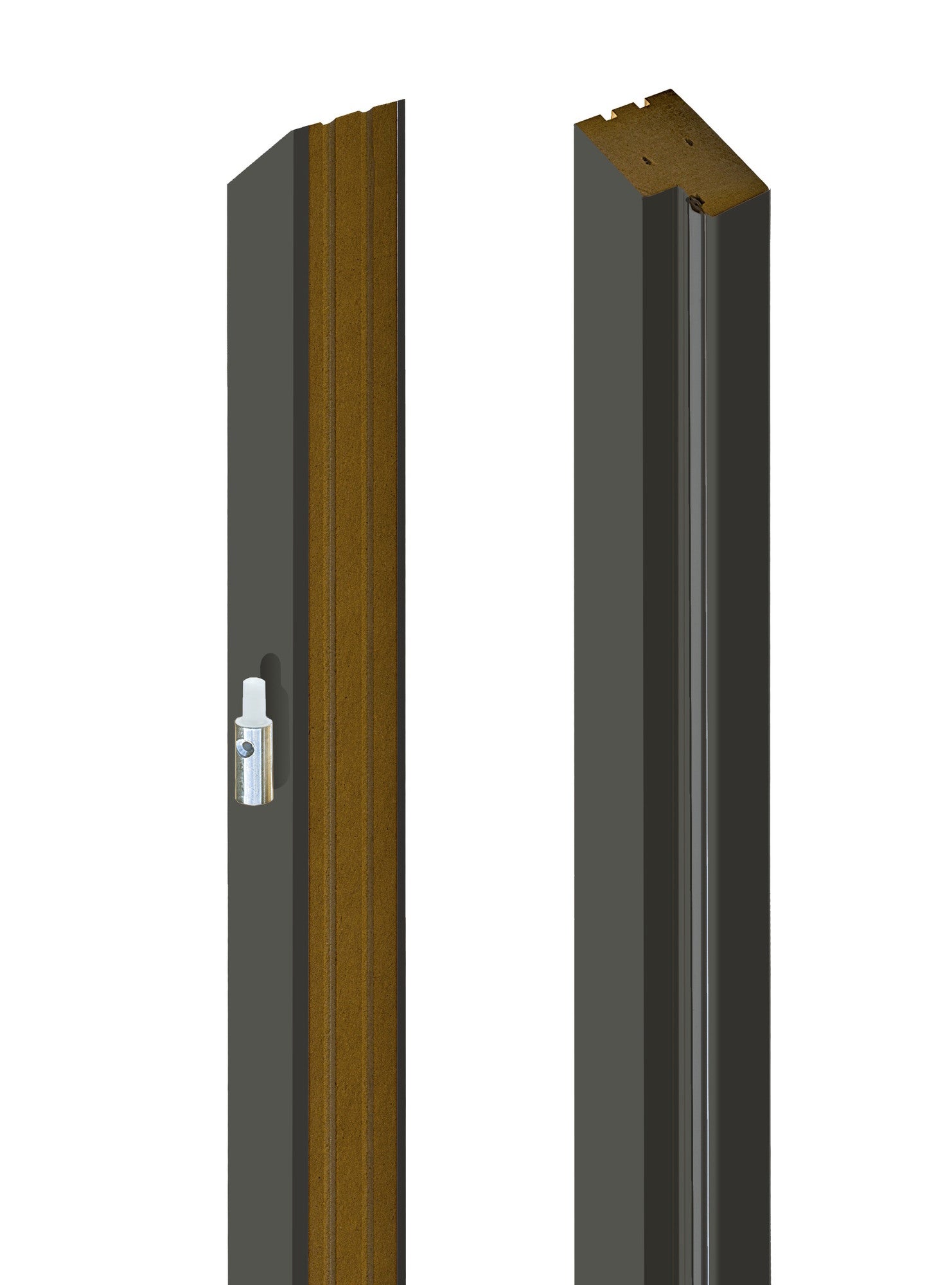 Baza lewa ościeżnicy stałej grafit